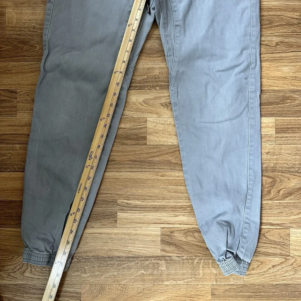 Charles and a Half Mens Twill Joggers‎ Size M Gray Streetwear Casual Drawstring